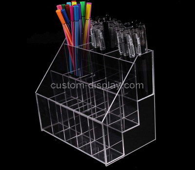 Lucite pen display stand, acrylic pen and pencil holder